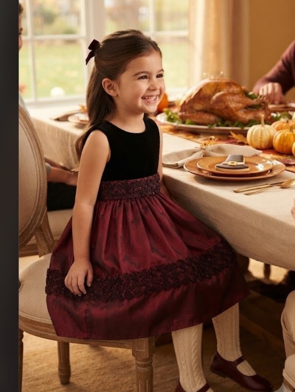 VTG Sweet Heart Rose Velvet and Taffeta Holiday/Special Occasion Dress Size 5